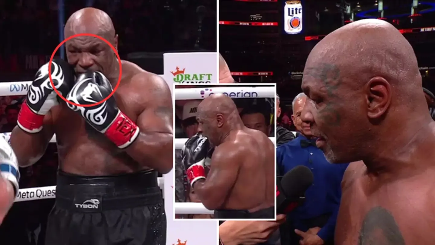 Mike Tyson Reveals Why He Bit His Gloves During Fight Against Jake Paul, Leaving Commentary Team Baffled