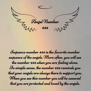 angel number 444 graphic