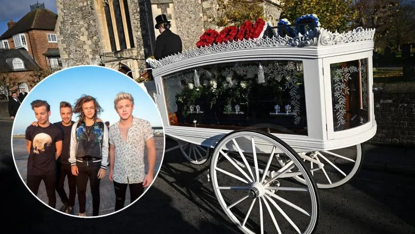 Las imágenes de los integrantes de One Direction en funeral de Liam Payne