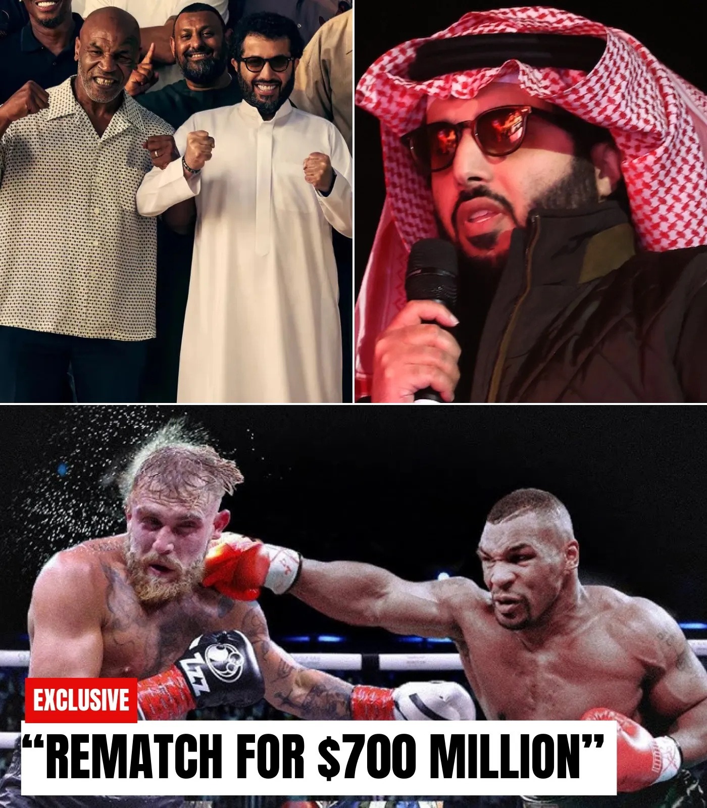 “H0T N3W”: Turki Alalshikh Ofrece $700 Millones Por La Revancha Entre Jake Paul Y Mike Tyson‼️💯