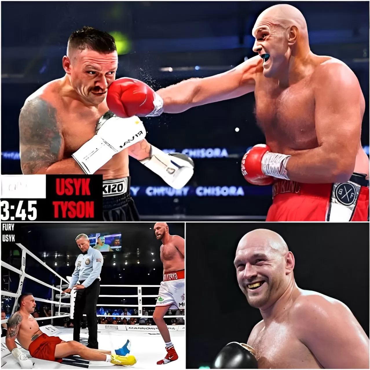 “Batalla de titanes” Oleksandr Usyk pierde su primera pelea a puerta cerrada con Tyson Fury antes del gran día