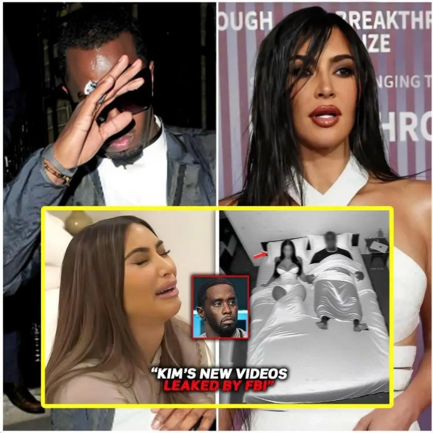 "El último vídeo de Kim Kardashian con Diddy en su casa, que él mismo filtró... (Vídeo)"