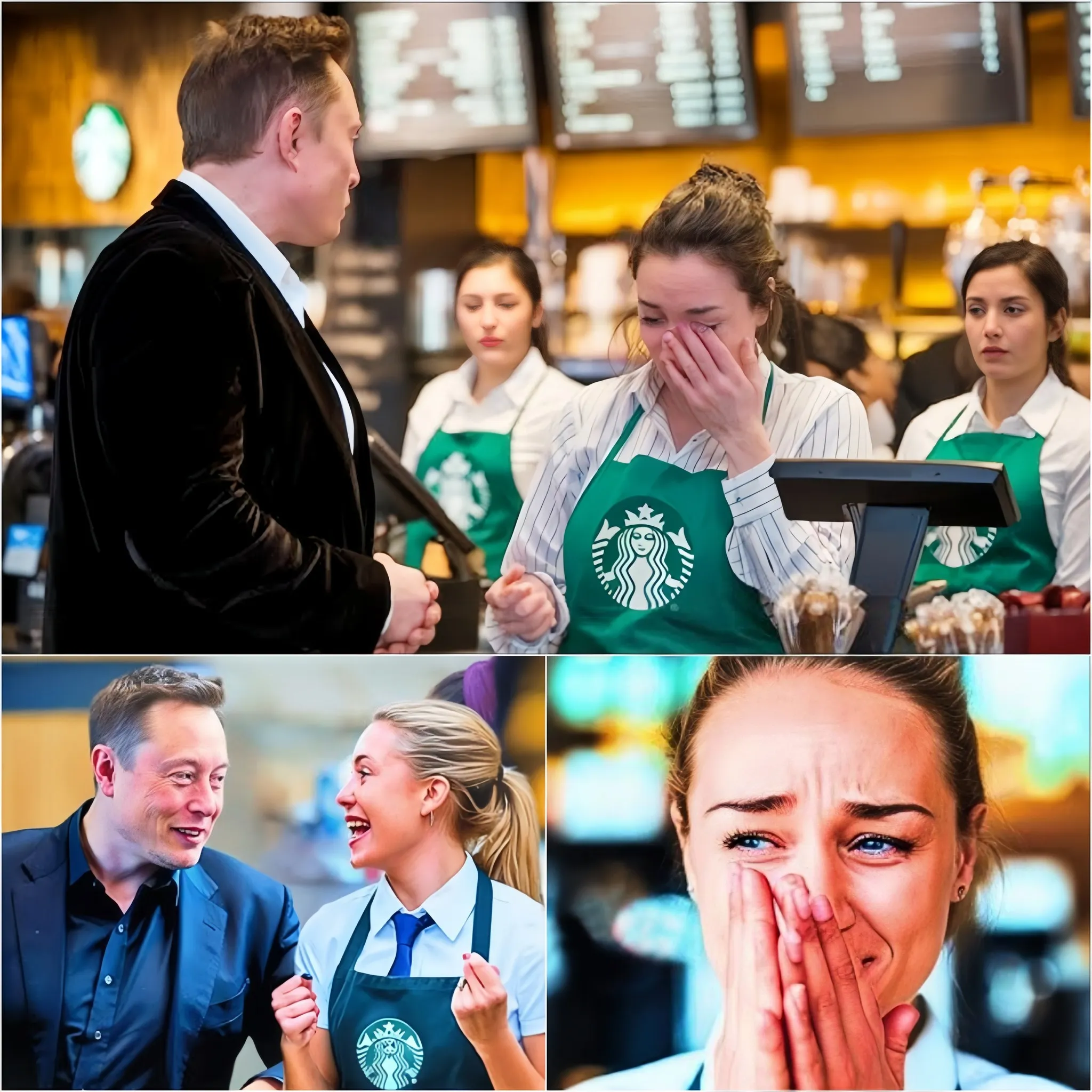 Elon Musk Stops When He Hears Starbucks Cashier Can'T Afford Gift For Her Daughter And Does This 1 Elon Musk Stops When He Hears Starbucks Cashier Can'T Afford Gift For Her Daughter And Does This
