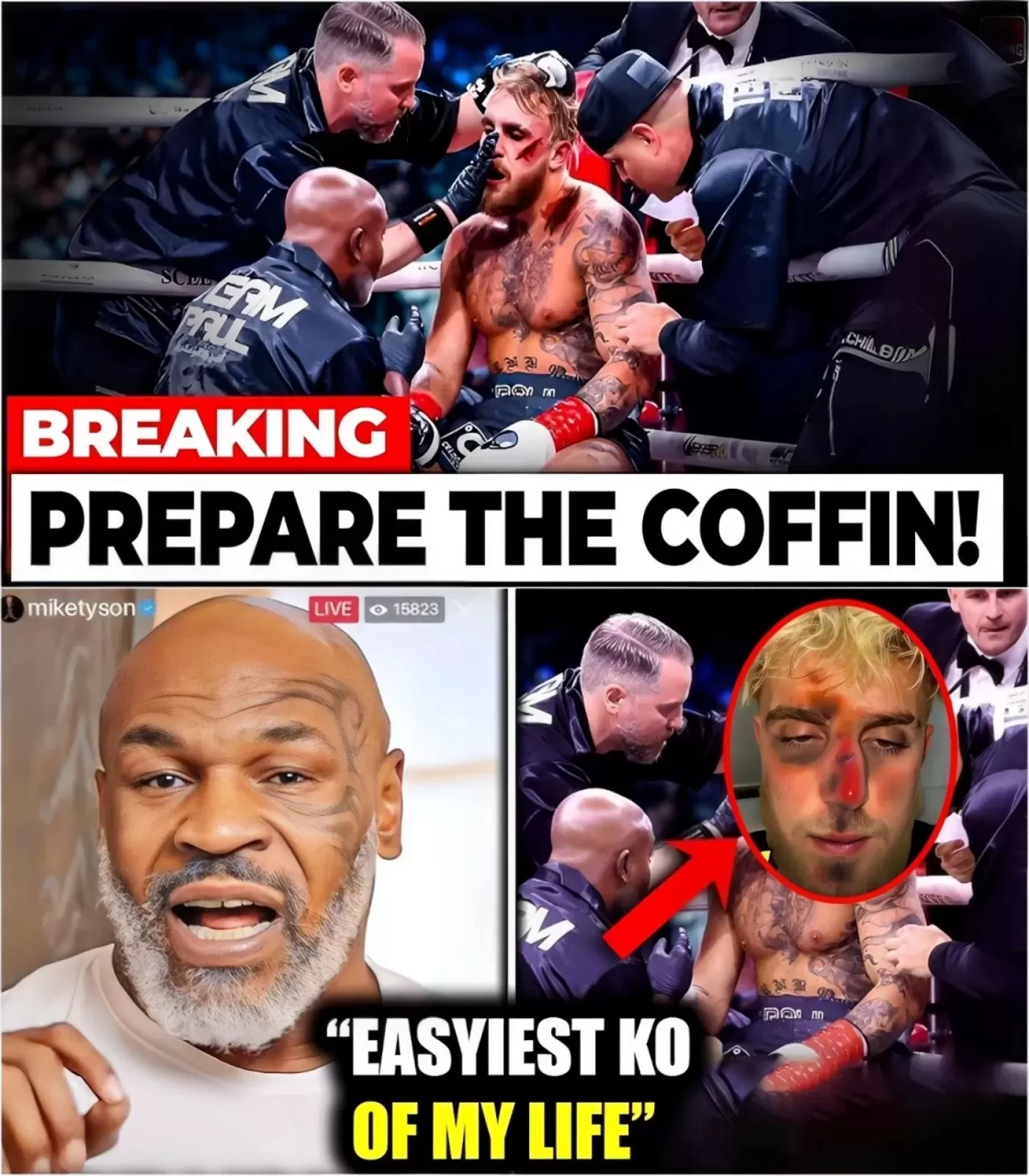 Mike Tyson Warns Jake Paul To Pull Out Of Next Fight After Terrible Training Session 1 Mike Tyson Warns Jake Paul To Pull Out Of Next Fight After Terrible Training Session