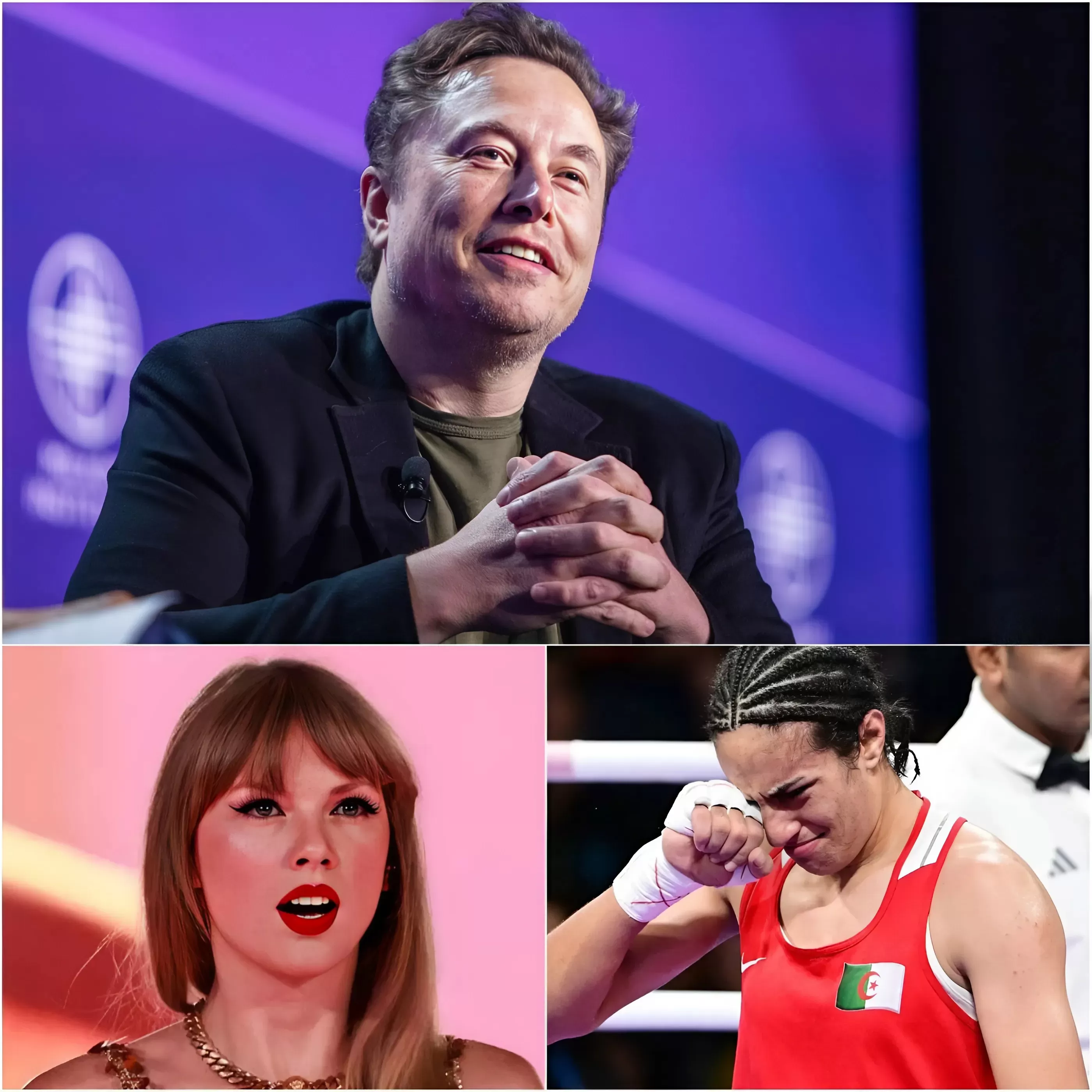 🔴Elon Musk proves his power: After banning Taylor Swift’s X account, resulting in the loss of more than 7 million subscribers and $100 million, Imane Khelif must face the consequences of her role in a gender controversy. 1 🔴Elon Musk proves his power: After banning Taylor Swift’s X account, resulting in the loss of more than 7 million subscribers and $100 million, Imane Khelif must face the consequences of her role in a gender controversy.