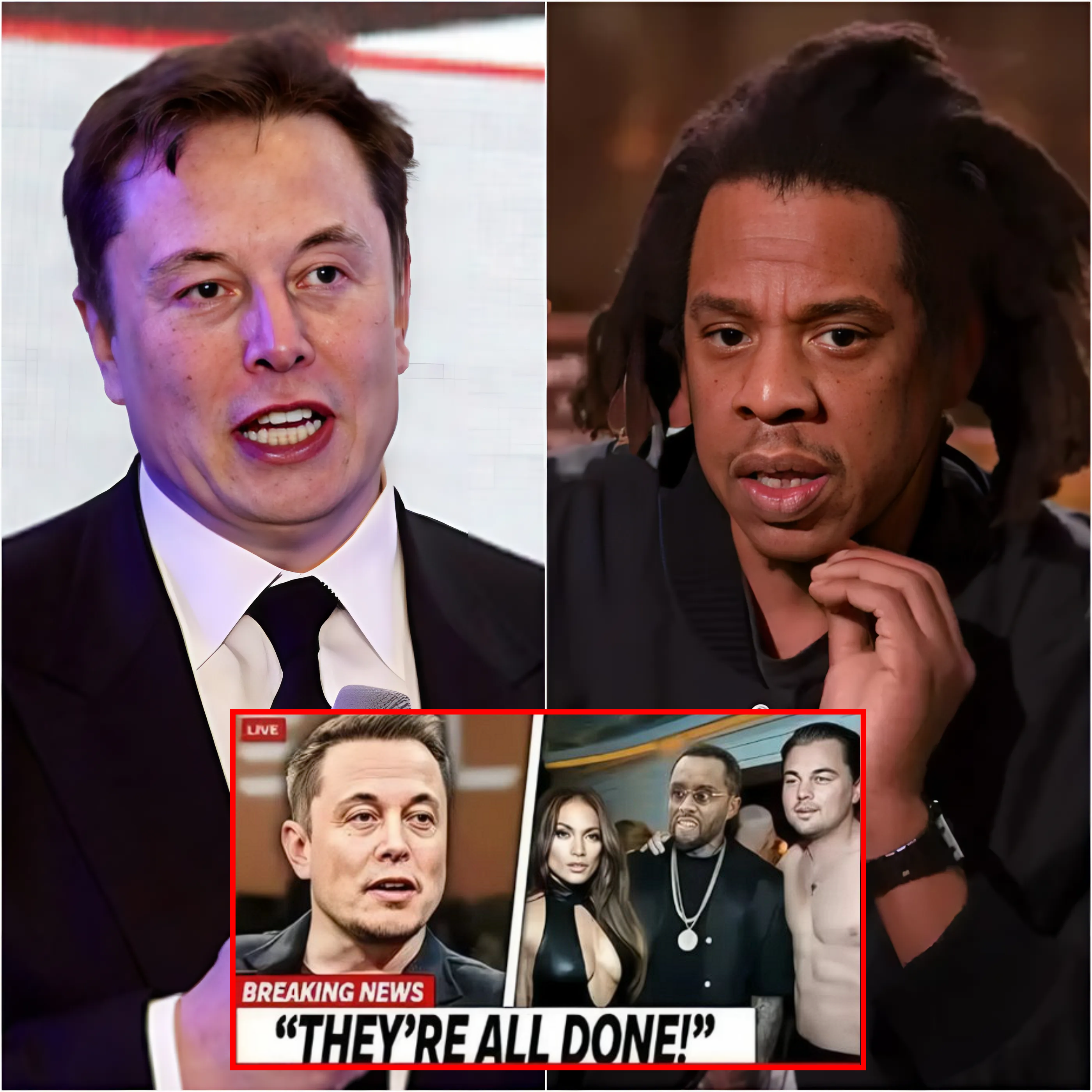 Il Y A 5 Minutes : Le Monde A Été Choqué Lorsqu’Elon Musk A Publié Une Liste Non Censurée Et Des Photos De Célébrités Associées À Diddy