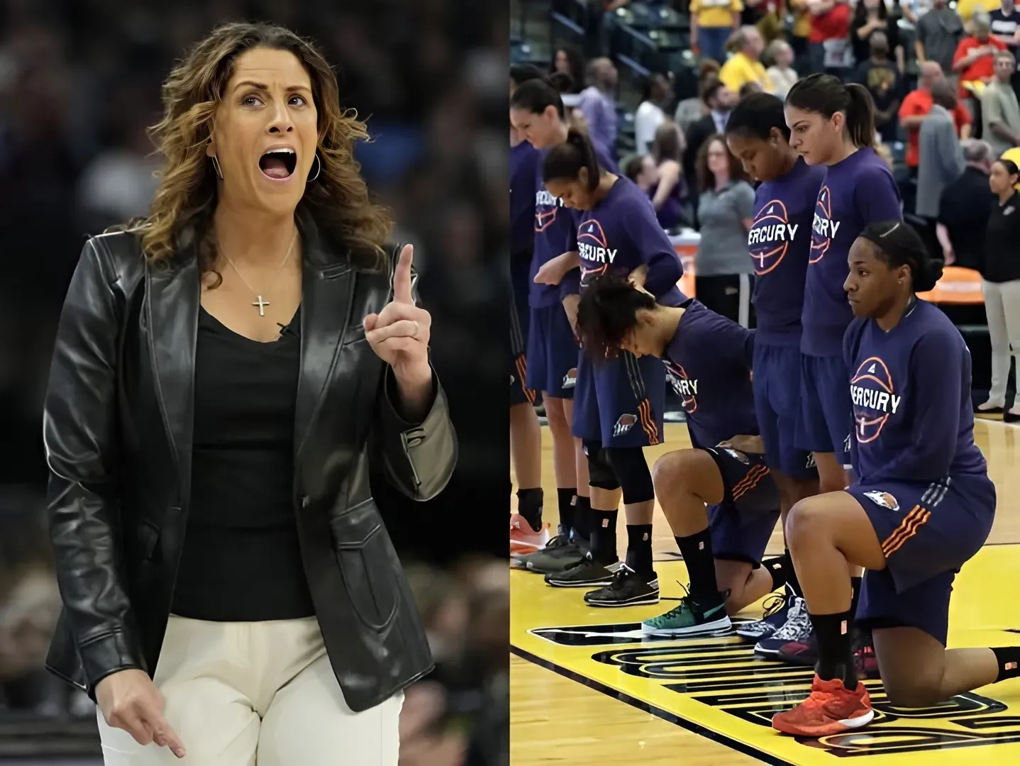 BREAKING NEWS! Two WNBA Players Disqualified for Kneeling During the National Anthem 1 BREAKING NEWS! Two WNBA Players Disqualified for Kneeling During the National Anthem