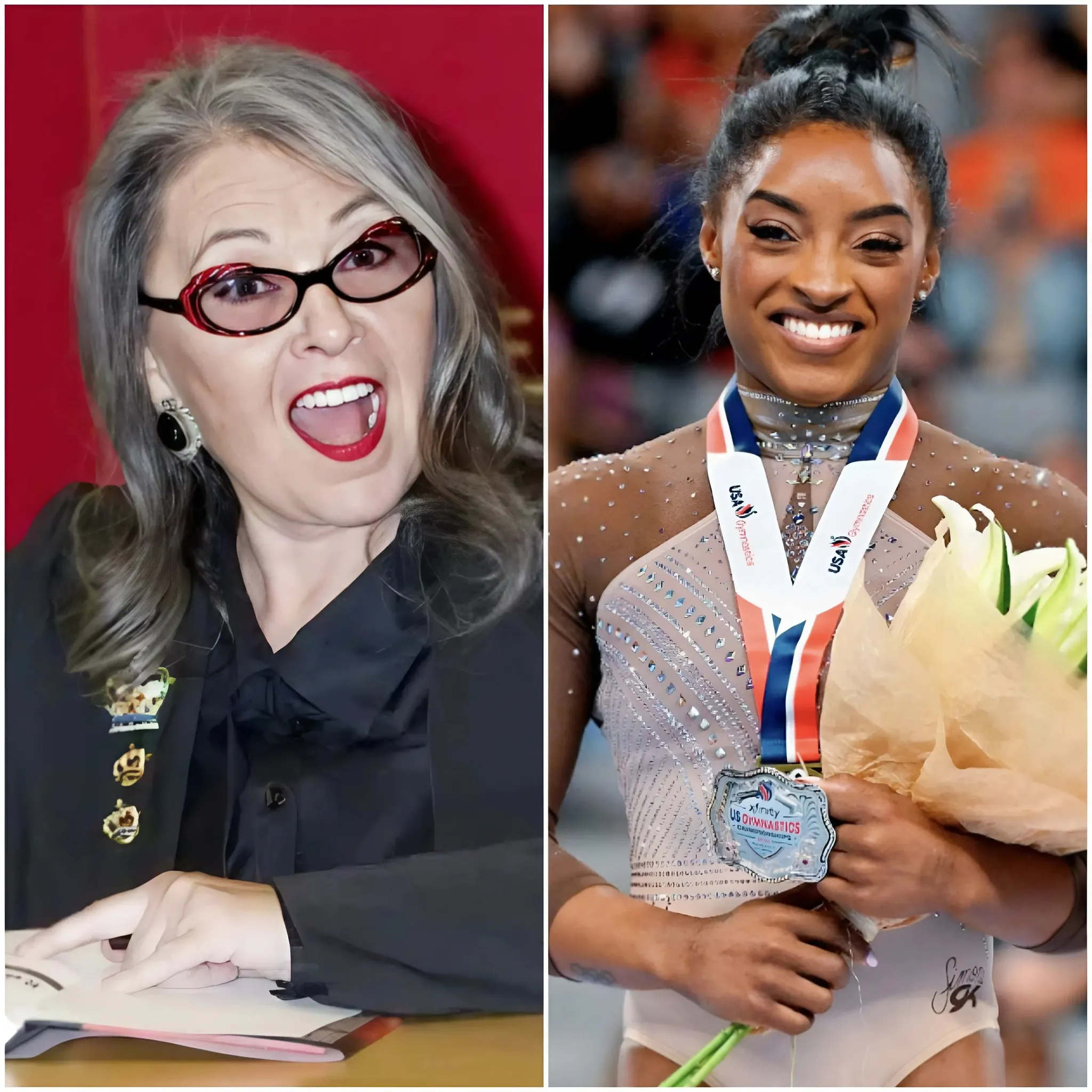 Roseanne Furious Blasts Simone Biles: "She Was Worth $14 Million but Got $44,000 in Student Loan Forgiveness—Why Are Taxpayers Funding Millionaires?!" 1 Roseanne Furious Blasts Simone Biles: "She Was Worth $14 Million but Got $44,000 in Student Loan Forgiveness—Why Are Taxpayers Funding Millionaires?!"