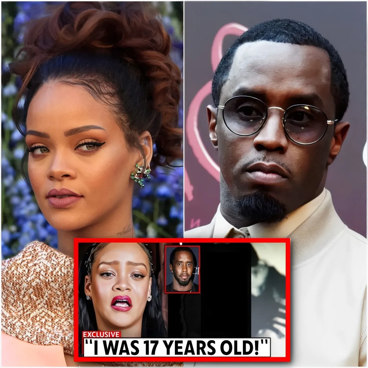 EXPLOSION! Rihanna tries to drink chocolate during the final days of Diddy's wild party (Video).