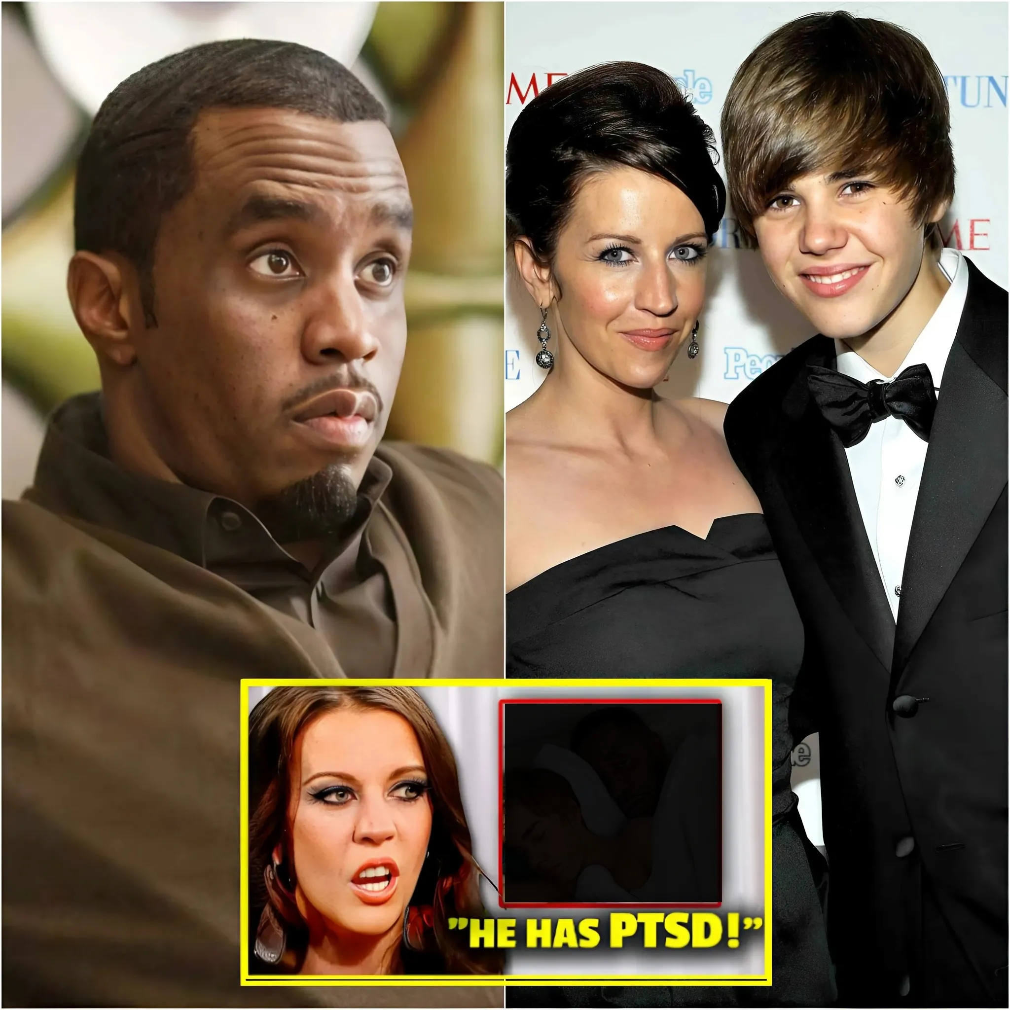 "Justin Bieber's Mother 'Officially Adds Fuel to the Fire' with Diddy and Releases a Shocking Video About What Diddy and Usher Did to Her Son When He Was 15." 1 "Justin Bieber's Mother 'Officially Adds Fuel to the Fire' with Diddy and Releases a Shocking Video About What Diddy and Usher Did to Her Son When He Was 15."
