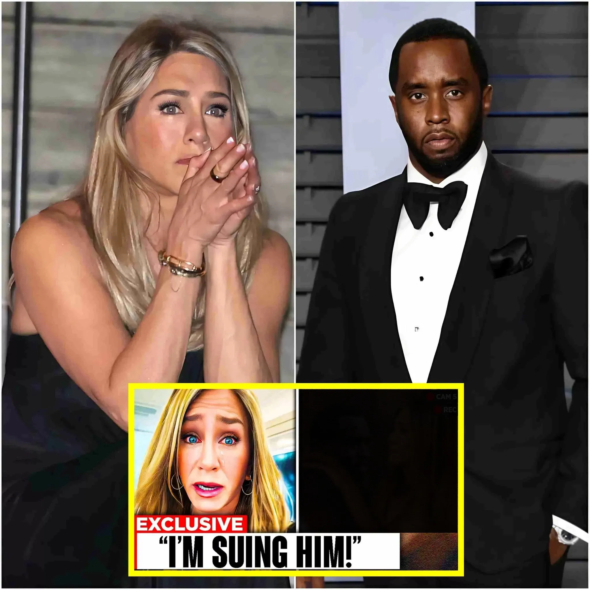"Jennifer Aniston Panicked After the Video with Diddy Went Viral." 1 "Jennifer Aniston Panicked After the Video with Diddy Went Viral."