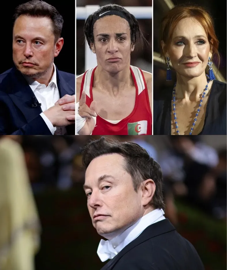 The Richest Man In The World, Elon Musk Launches The Biggest Media Campaign Ever With Jk Rowling At The Helm To Destroy Imane Khelif And The Entire L/g/b/t Group That Likes To Participate In Women’s Sports 1 The Richest Man In The World, Elon Musk Launches The Biggest Media Campaign Ever With Jk Rowling At The Helm To Destroy Imane Khelif And The Entire L/g/b/t Group That Likes To Participate In Women’s Sports