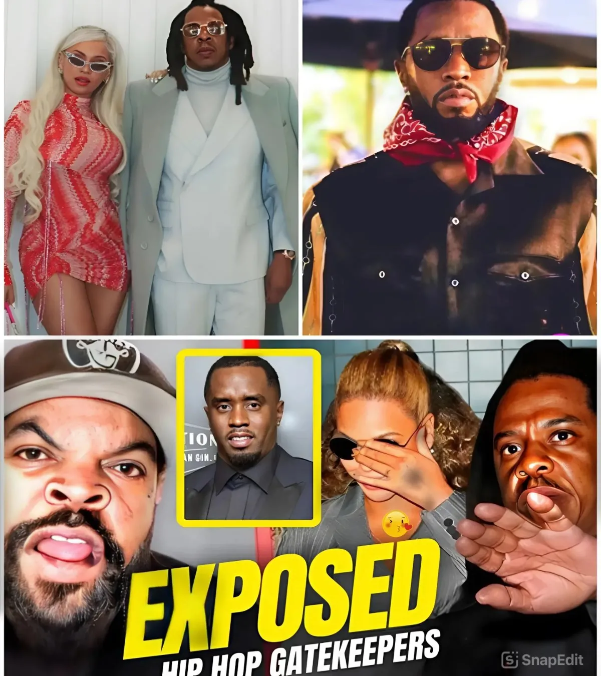 Ice Cube reveals a sinister truth: The shocking triangle between Jay-Z, Beyoncé, and Diddy in hip-hop... 1 Ice Cube reveals a sinister truth: The shocking triangle between Jay-Z, Beyoncé, and Diddy in hip-hop...