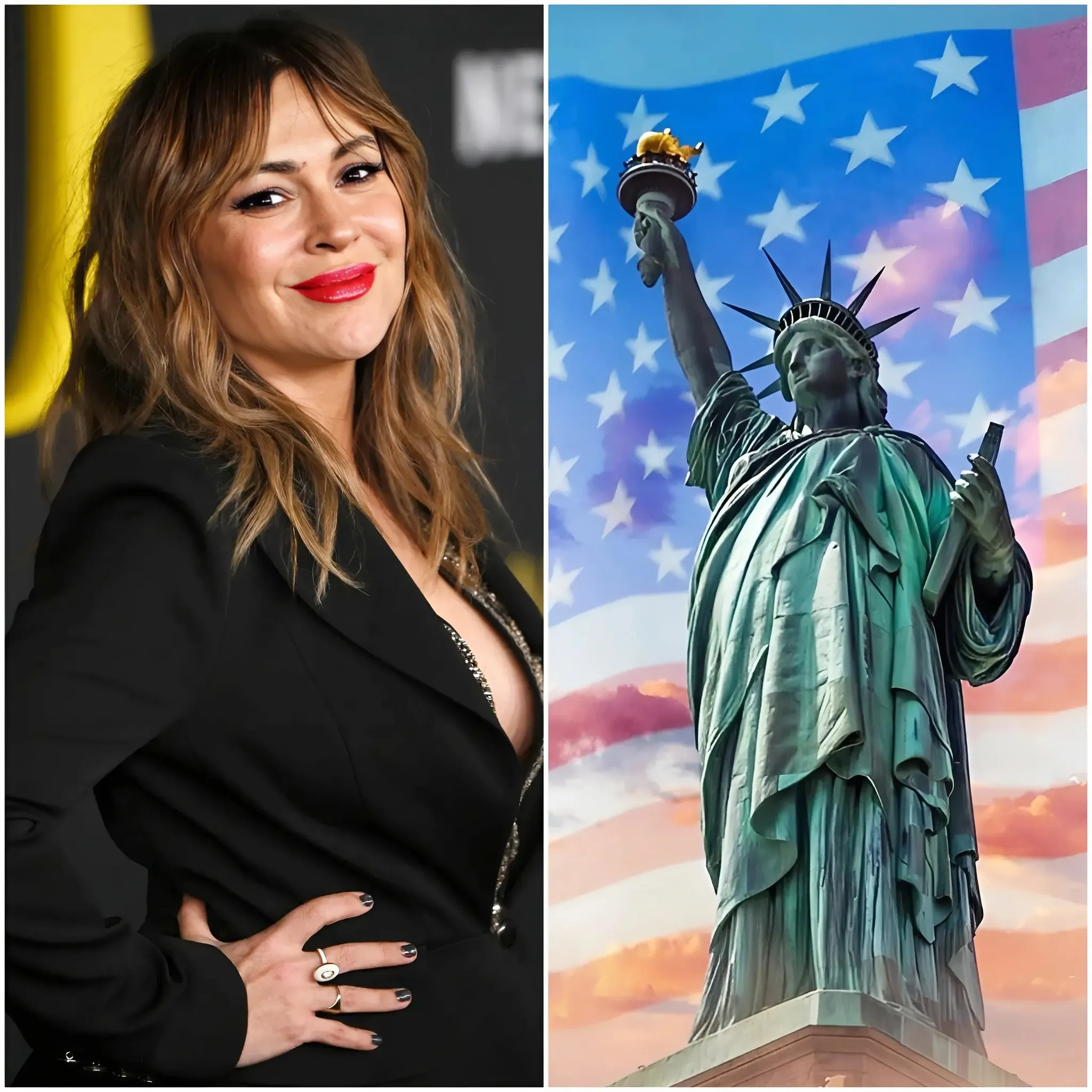 Latest news: Alyssa Milano plans to leave Republican states, sell all her properties, and possibly leave the United States. 1 Latest news: Alyssa Milano plans to leave Republican states, sell all her properties, and possibly leave the United States.