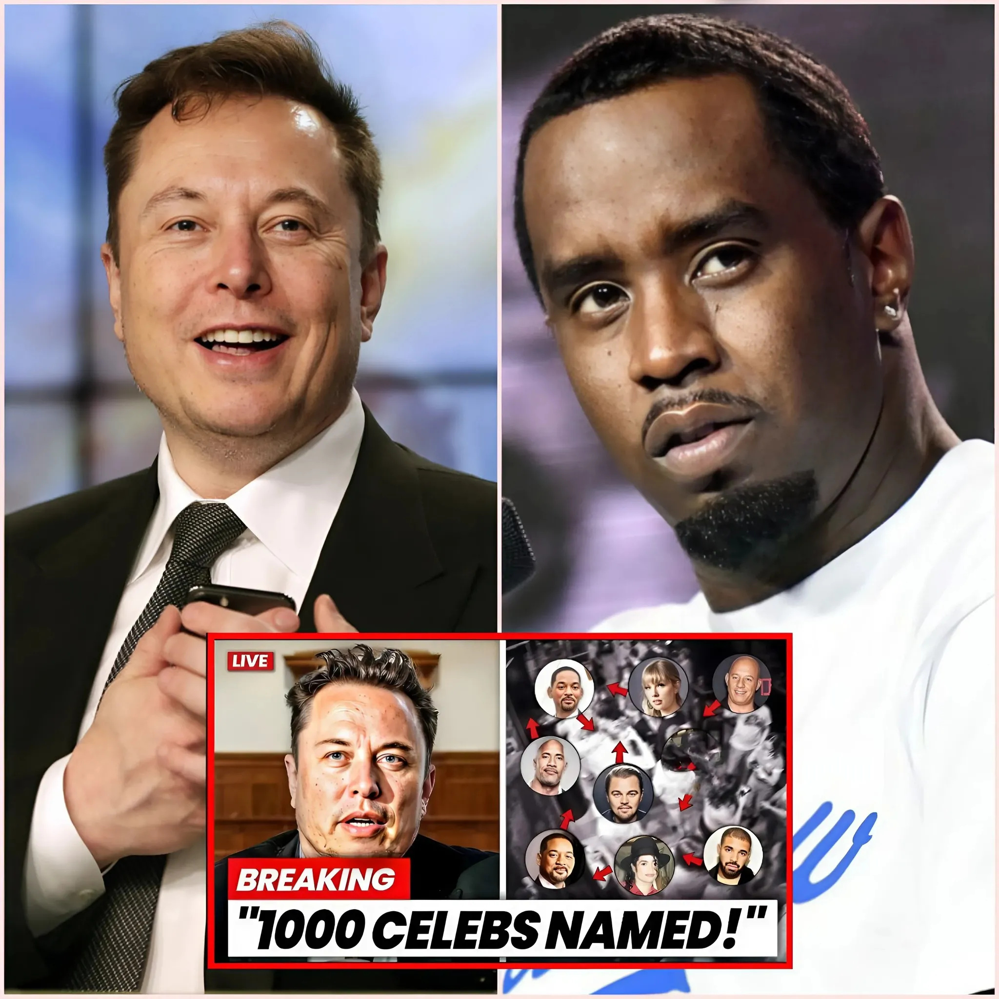 Keeping his promise: just ten minutes ago, Elon Musk made public the full list and images of the artists involved in the biggest Diddy scandal in history. 1 Keeping his promise: just ten minutes ago, Elon Musk made public the full list and images of the artists involved in the biggest Diddy scandal in history.