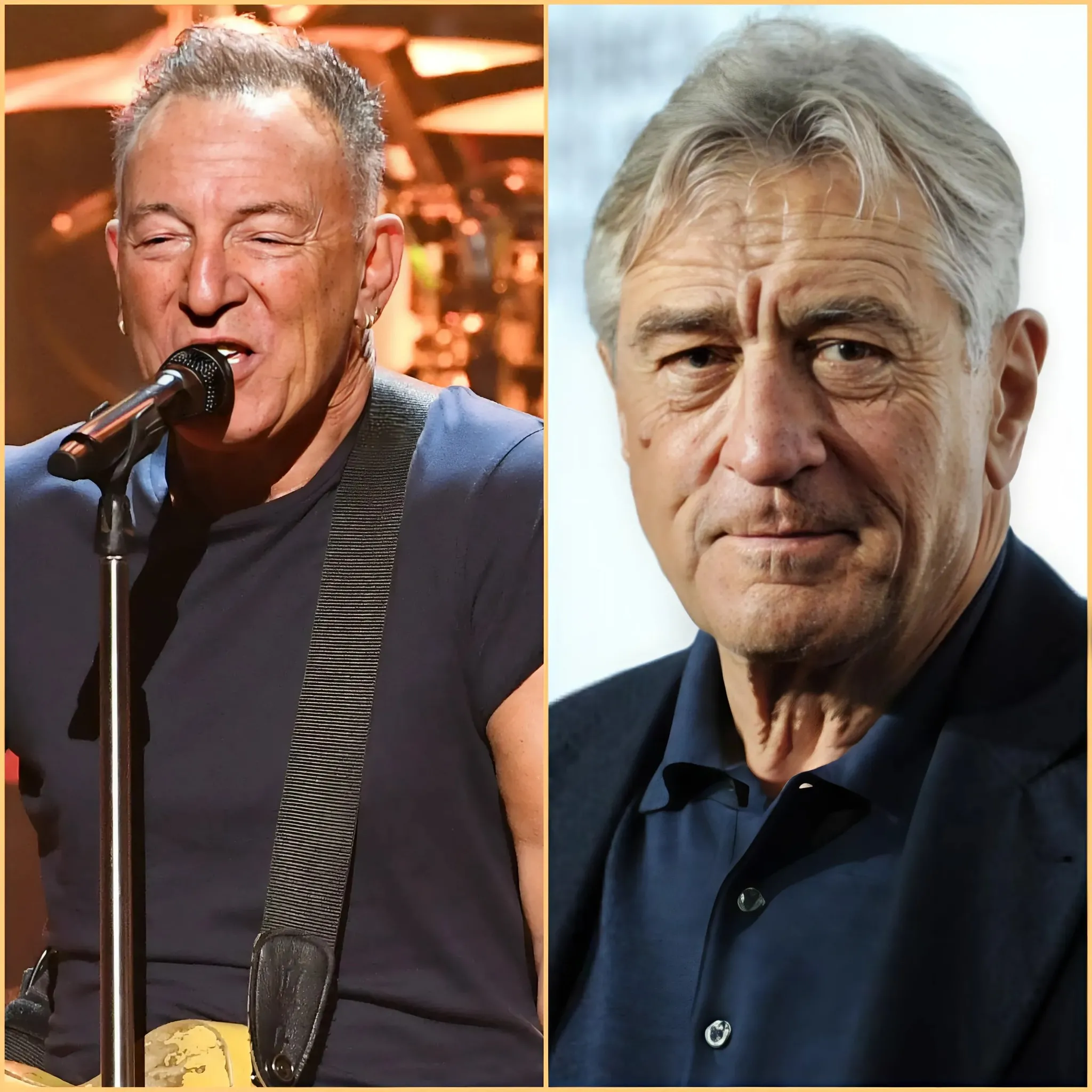 Bruce Springsteen and Robert De Niro decide to leave the United States due to disrespect and shocking statements. 1 Bruce Springsteen and Robert De Niro decide to leave the United States due to disrespect and shocking statements.