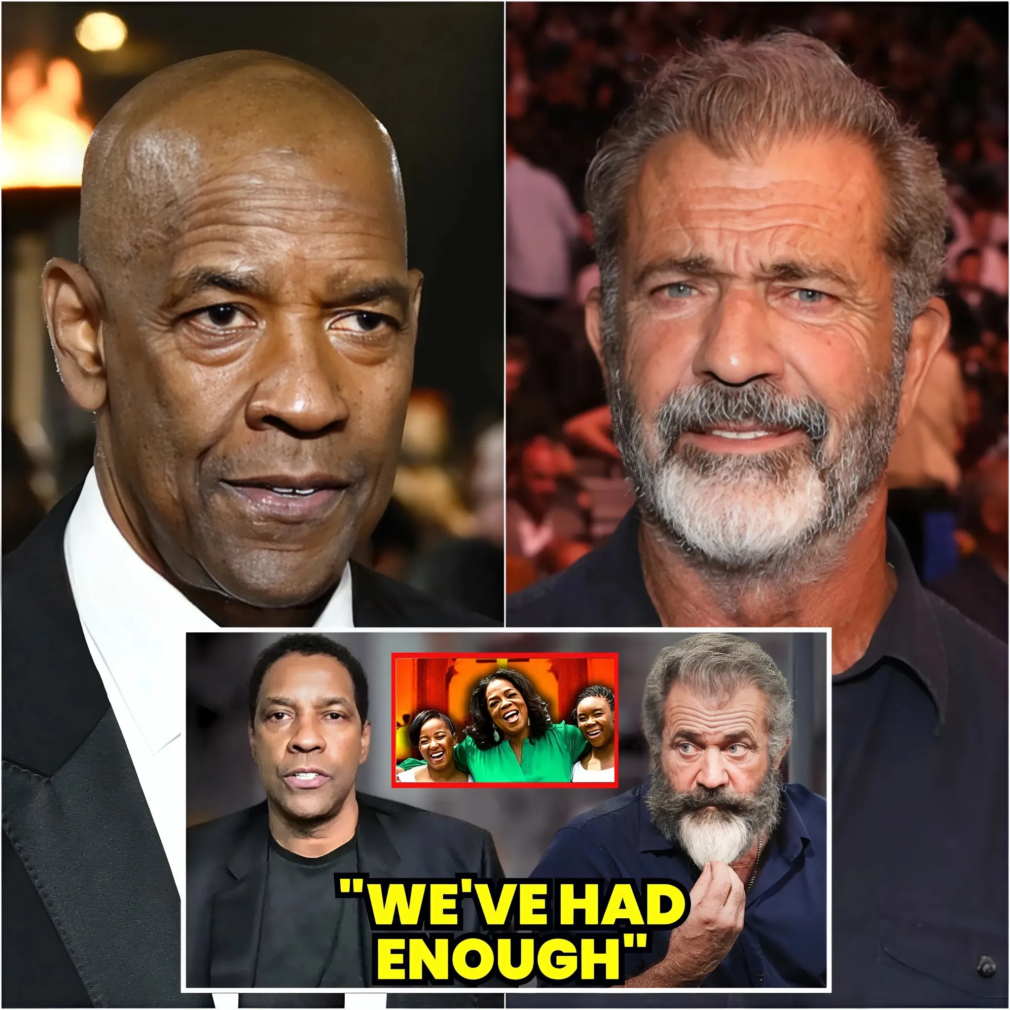 BREAKING NEWS: Denzel Washington and Mel Gibson reveal the terrifying truth about Hollywood: "Everyone deserves to know." 1 BREAKING NEWS: Denzel Washington and Mel Gibson reveal the terrifying truth about Hollywood: "Everyone deserves to know."