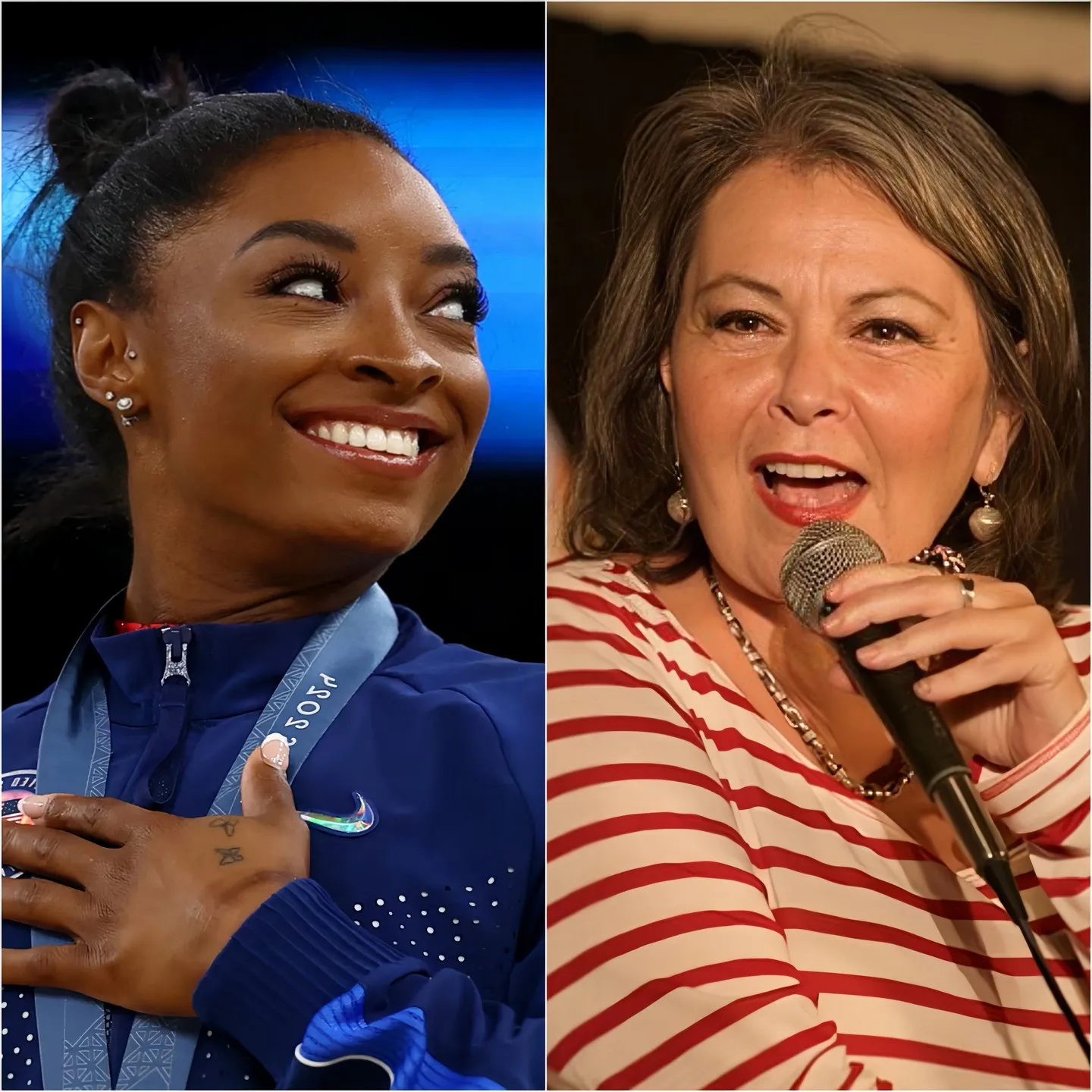 "Roseanne, furious, blasts Simone Biles: 'Owns $14 million but received $44,000 in student loan forgiveness – Why are taxpayers funding millionaires?!'" 1 "Roseanne, furious, blasts Simone Biles: 'Owns $14 million but received $44,000 in student loan forgiveness – Why are taxpayers funding millionaires?!'"
