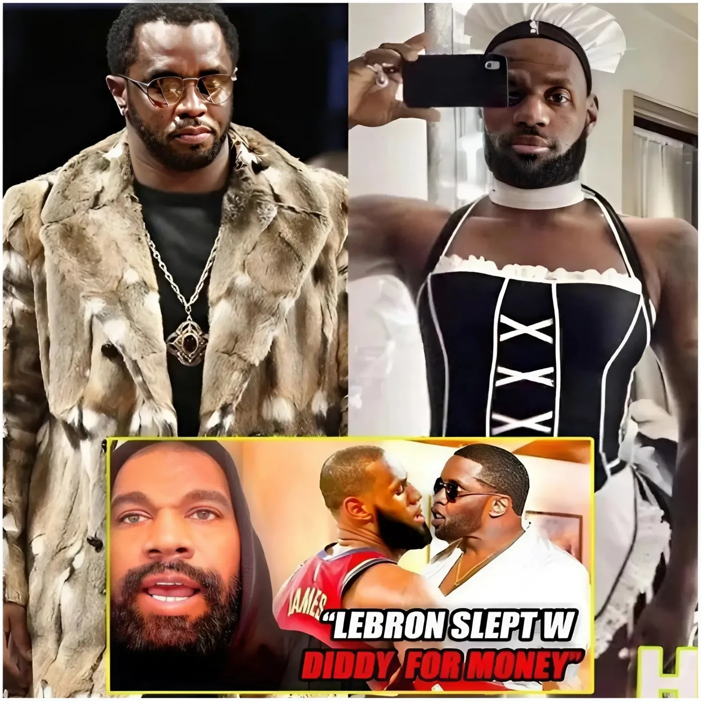 "Kanye West Reveals: How LeBron James Allegedly Slept with Diddy for 100 Million Dollars and Sold His Soul (VIDEO)" 1 "Kanye West Reveals: How LeBron James Allegedly Slept with Diddy for 100 Million Dollars and Sold His Soul (VIDEO)"
