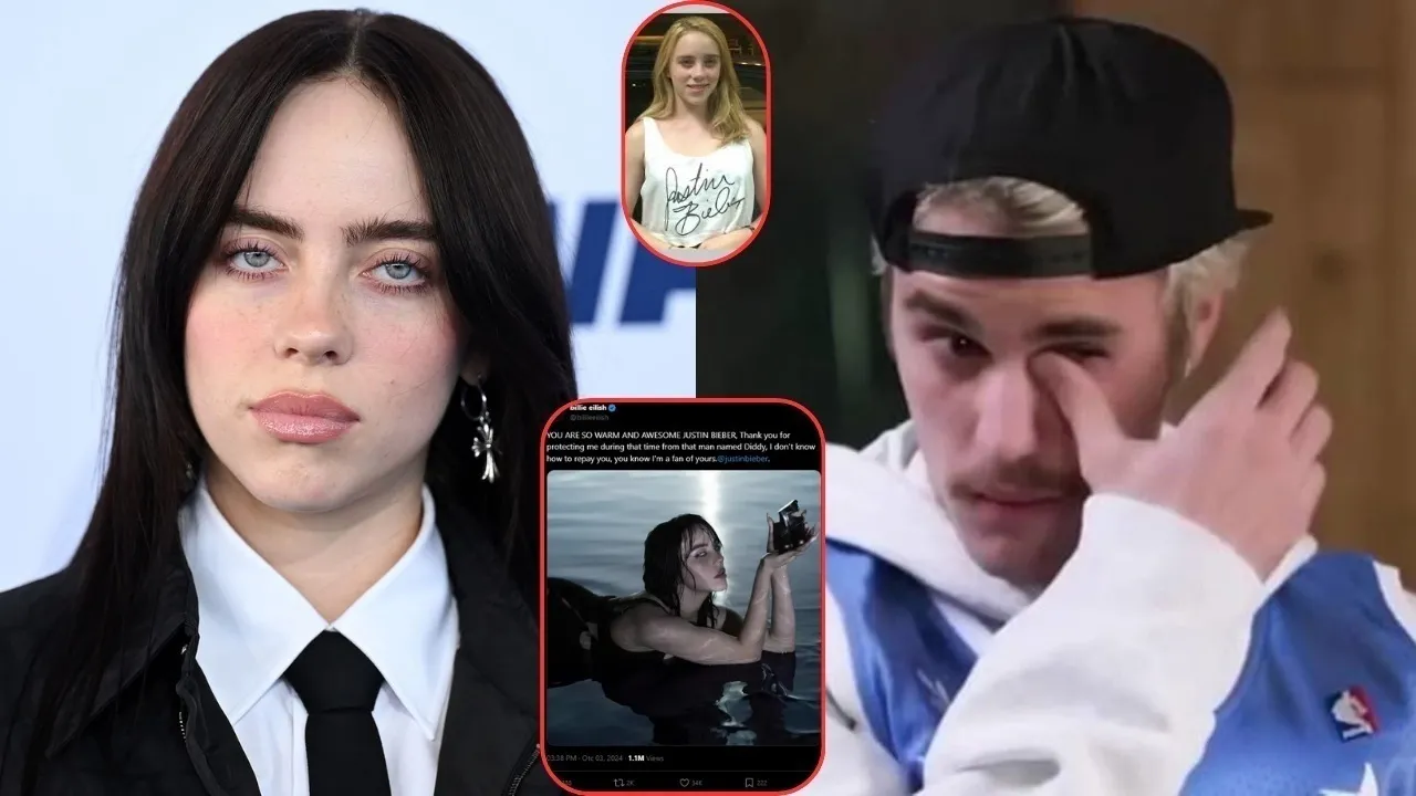 Billie Eilish thanks Justin Bieber for defending her and warning her about Diddy's threats when she first became famous: "YOU ARE SO WARM AND AMAZING JUSTIN". Read her emotional post to Justin Bieber at.....