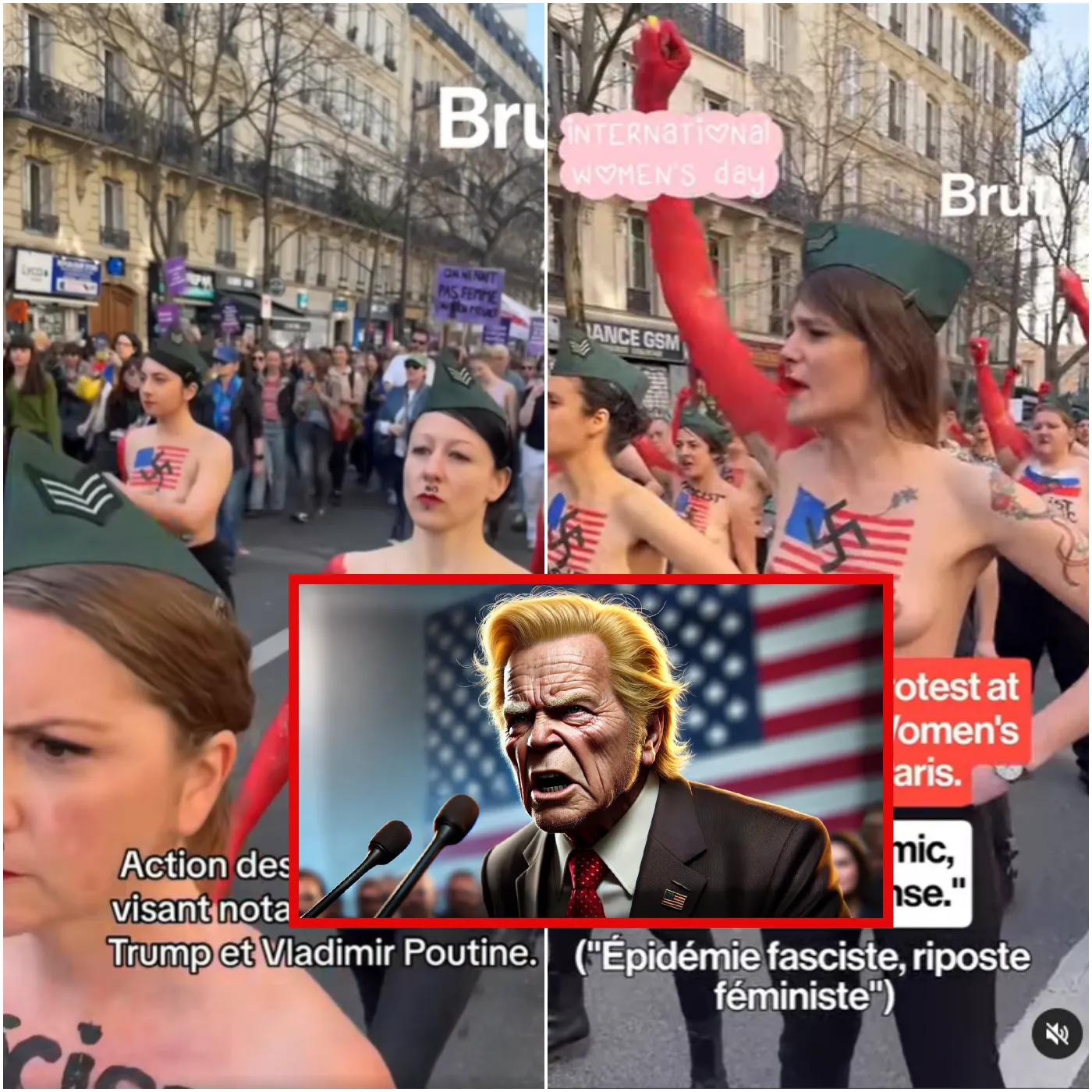 The protest by Femen activists in Paris targeted Donald Trump, Vladimir Putin, and Italian Prime Minister Giorgia Meloni. Donald Trump caused a shockwave with an unexpected move... 1 The protest by Femen activists in Paris targeted Donald Trump, Vladimir Putin, and Italian Prime Minister Giorgia Meloni. Donald Trump caused a shockwave with an unexpected move...