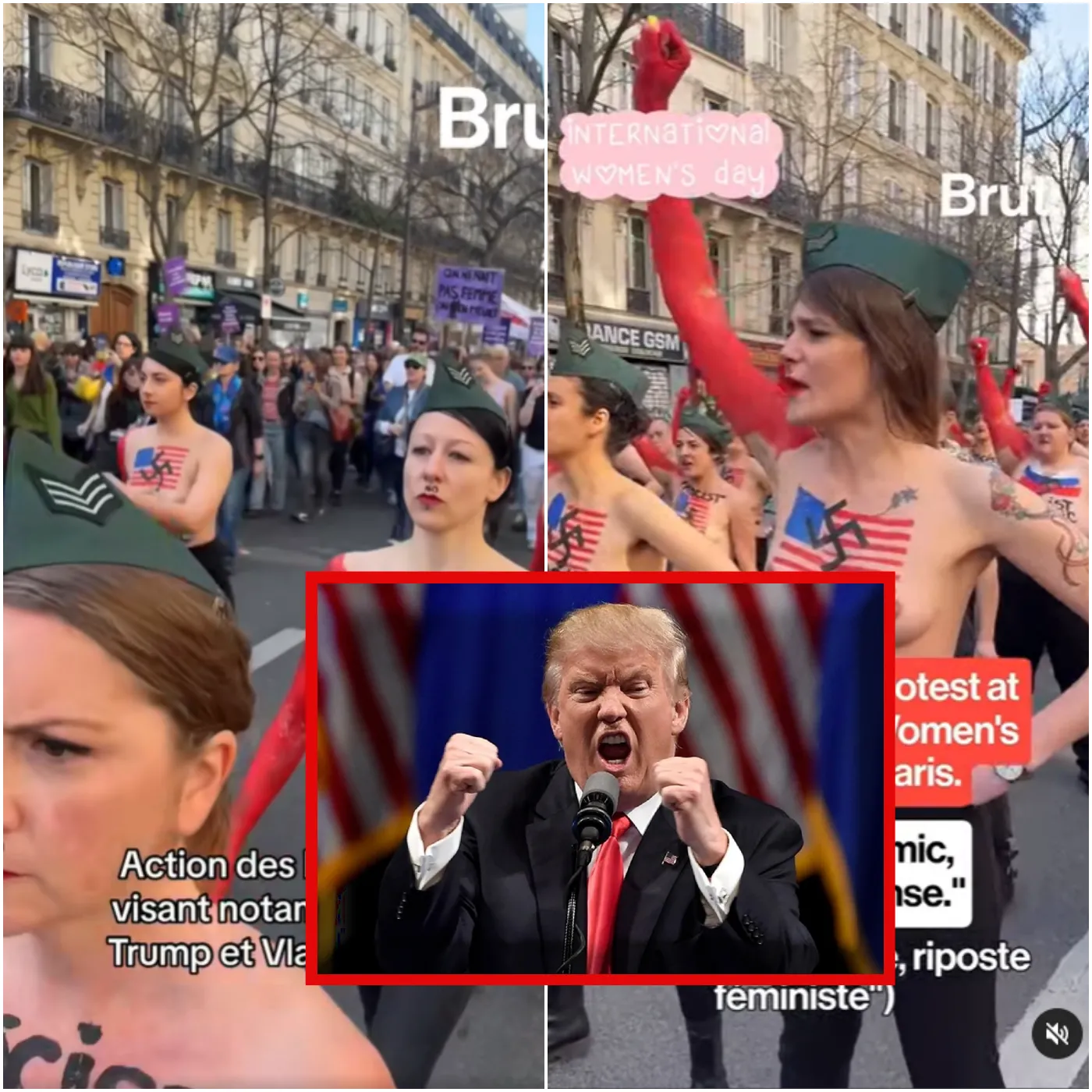 The protest by Femen activists in Paris targeted Donald Trump, Vladimir Putin, and Italian Prime Minister Giorgia Meloni. Donald Trump caused a shockwave with an unexpected move... 1 The protest by Femen activists in Paris targeted Donald Trump, Vladimir Putin, and Italian Prime Minister Giorgia Meloni. Donald Trump caused a shockwave with an unexpected move...