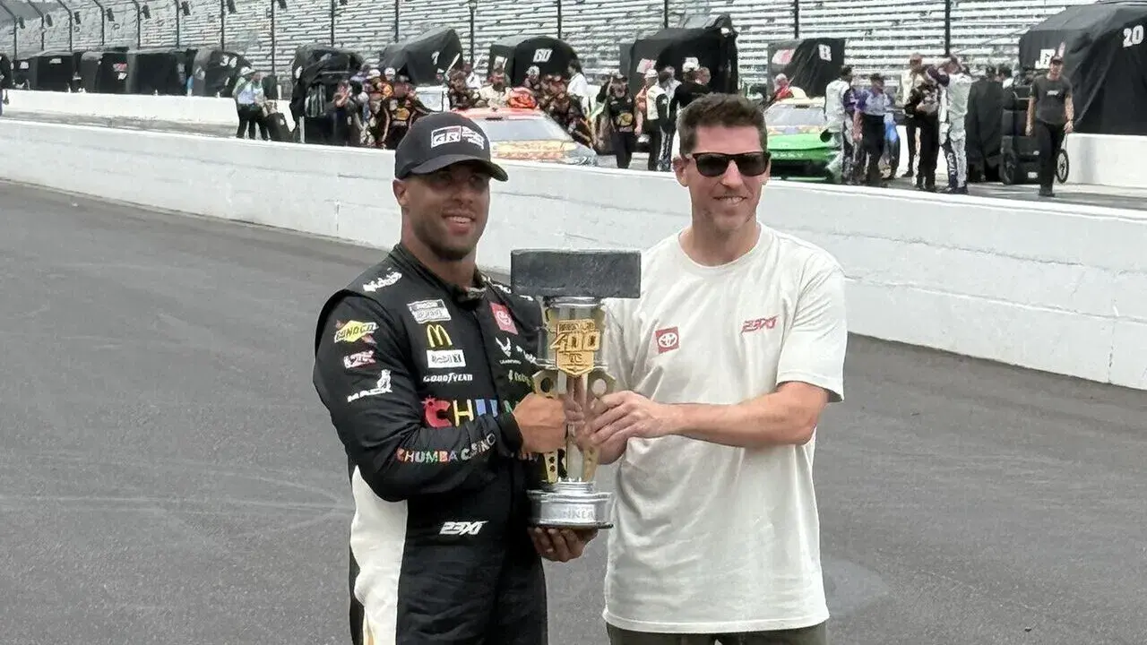 Denny Hamlin Exposes “the Key” to Bubba Wallace’s Brickyard 400 Win 1 Denny Hamlin Exposes “the Key” to Bubba Wallace’s Brickyard 400 Win
